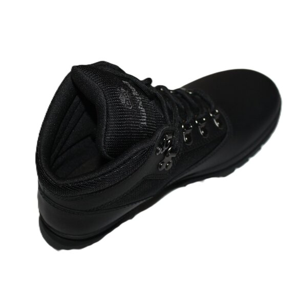 TIMBERLAND BIG KIDS BLACK FULL GRAIN EURO HIKER MID BOOTS US 4M - Picture 4 of 7